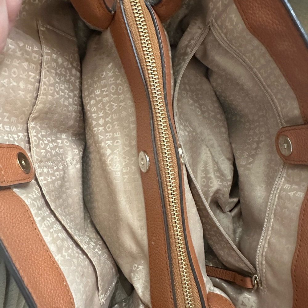 Kate Spade Tan Leather Satchel purse - Picture 10 of 16